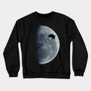 Half Moon and Crow Crewneck Sweatshirt